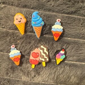 Ice Cream Shoe Charms